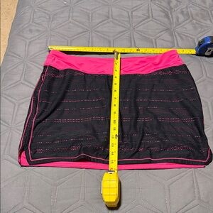 Under Armour Pink and Black Athletic Tennis Skirt